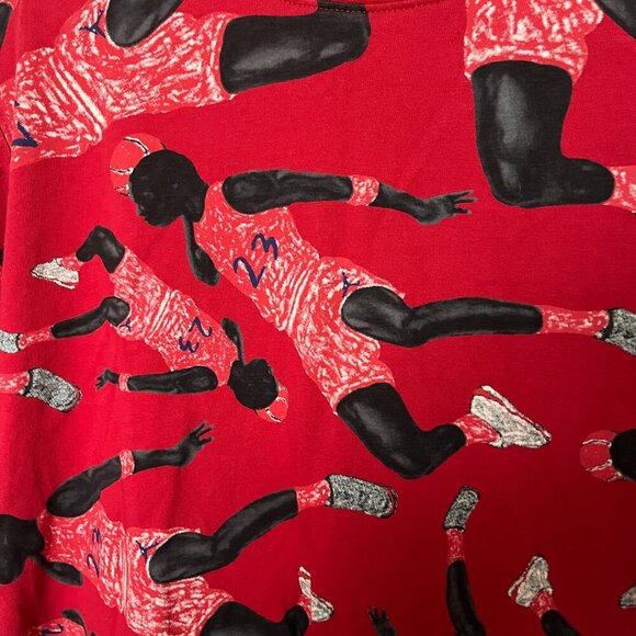 Jordan T-shirt Artist Series Parker Duncan Cotton All Over Graphic Women's Small - Picture 4 of 6